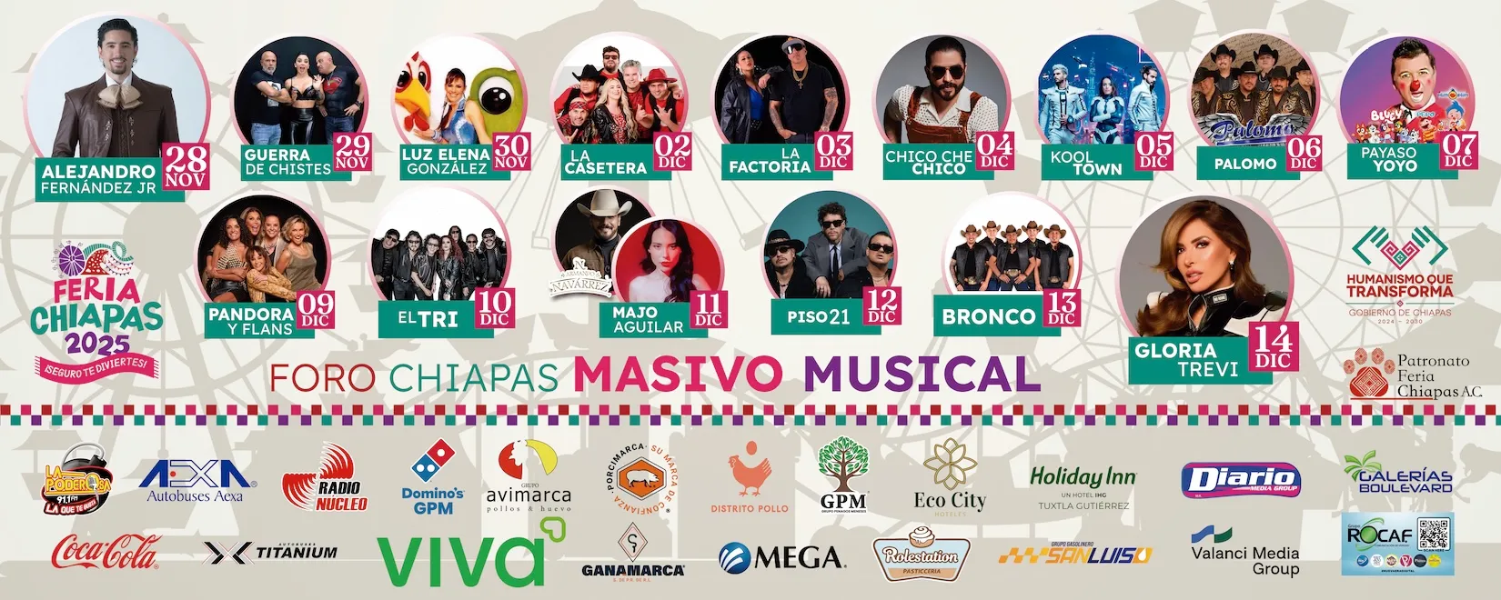 Regresa la tradicional y renovada Feria Chiapas 2025